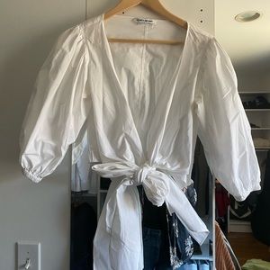 Elizabeth & James Farrah wrap top.